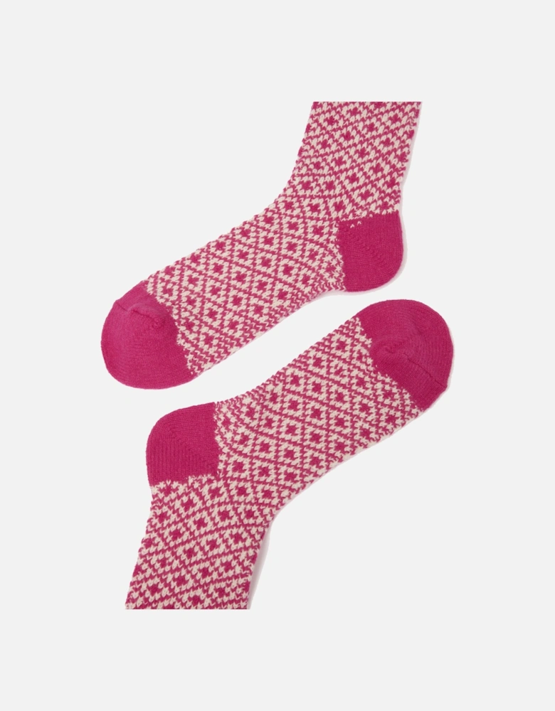 Womens Toasty Geometric Socks