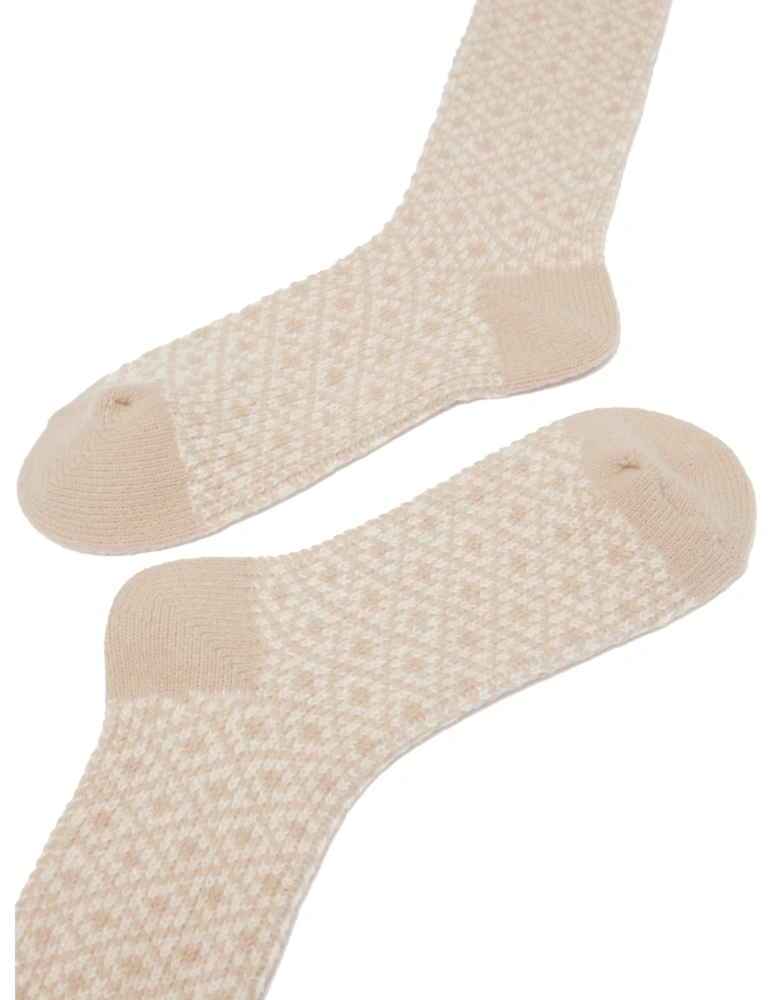 Womens Toasty Geometric Socks