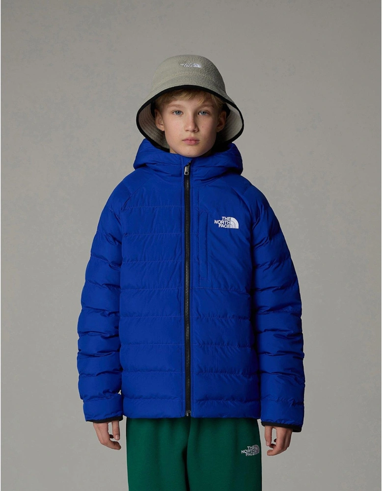 Junior Boys Reversible Perrito Hooded Jacket - Blue