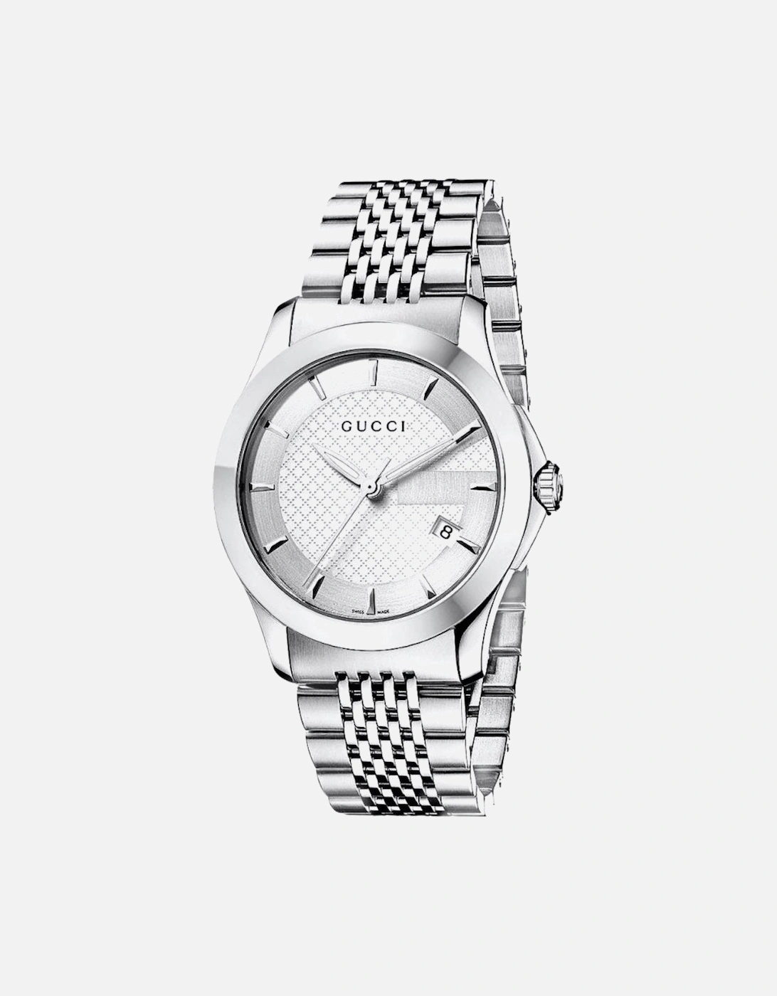 YA126401 G-Timeless Silver Dial Men's Watch, 5 of 4