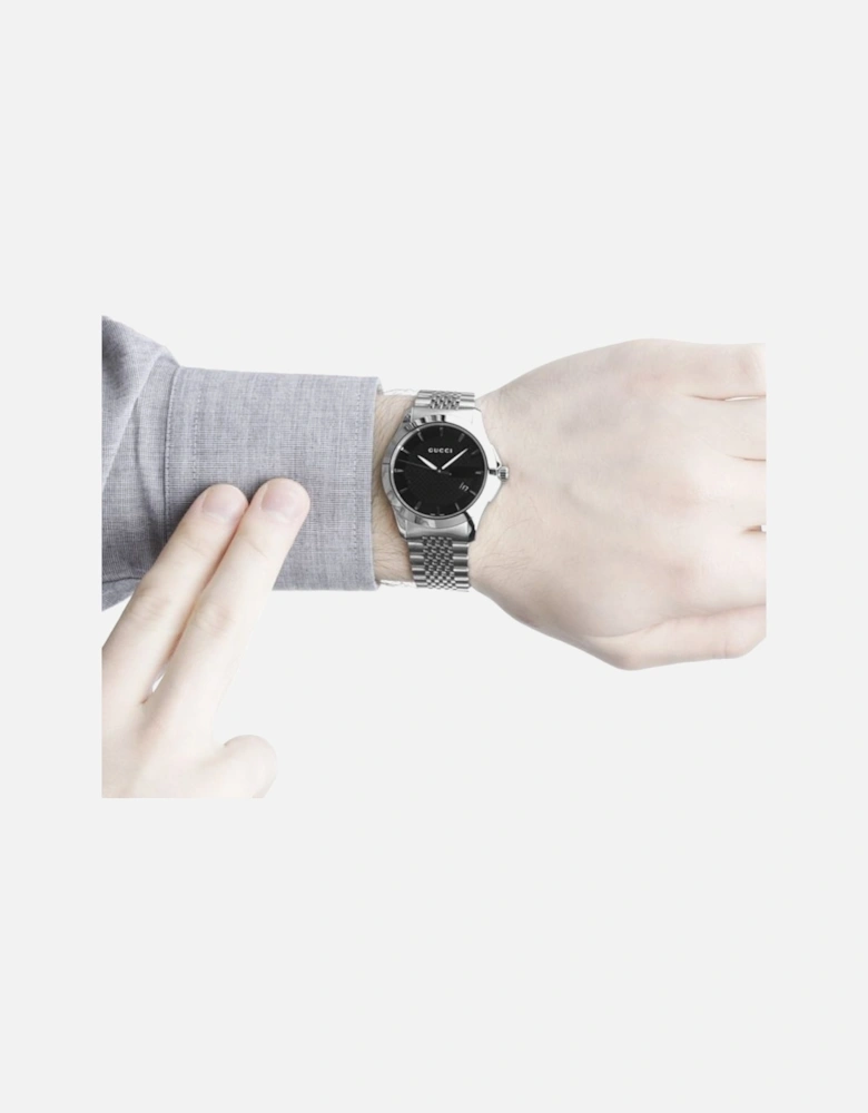 YA126402 G-Timeless Black Dial Men's Watch