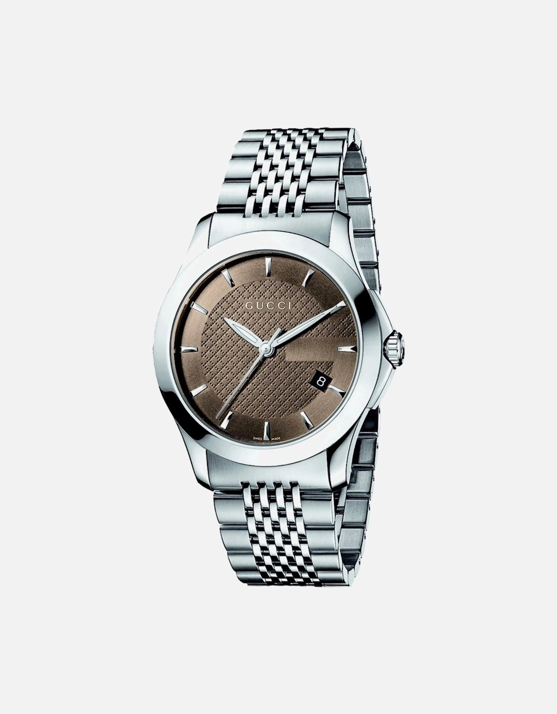 YA126406 G-Timeless Brown Dial Men's Watch, 5 of 4