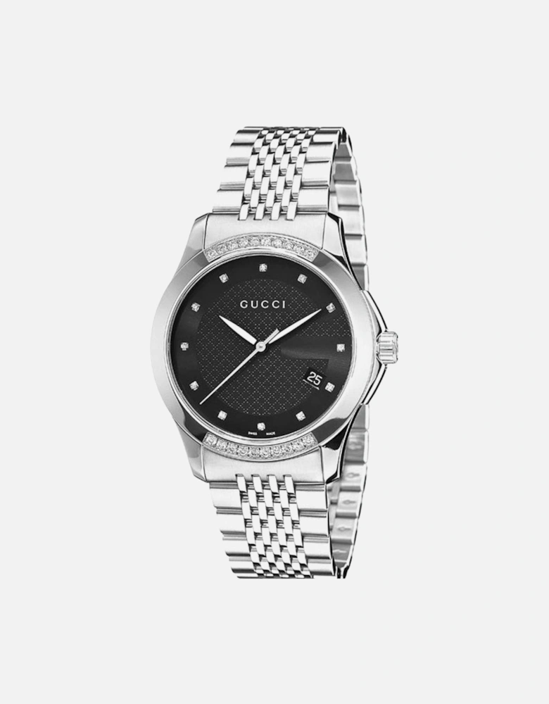 YA126408 G-Timeless Black Dial Unisex Watch