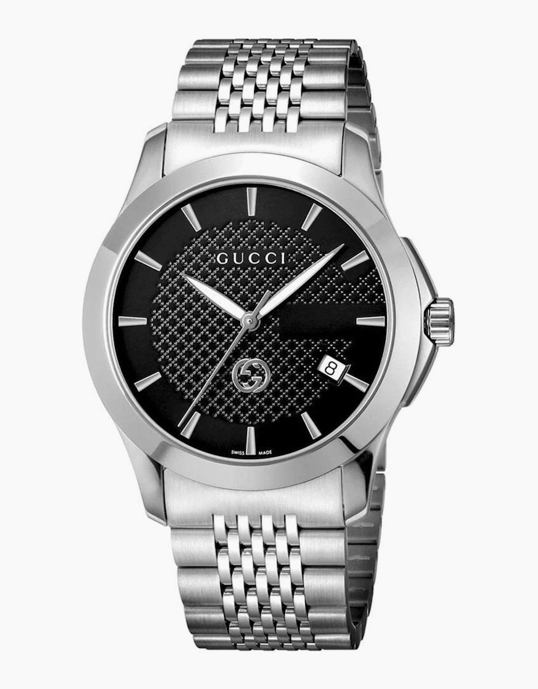 Gucci Men's Gucci YA1264106 Dive black Dial Men's Watch - Silver