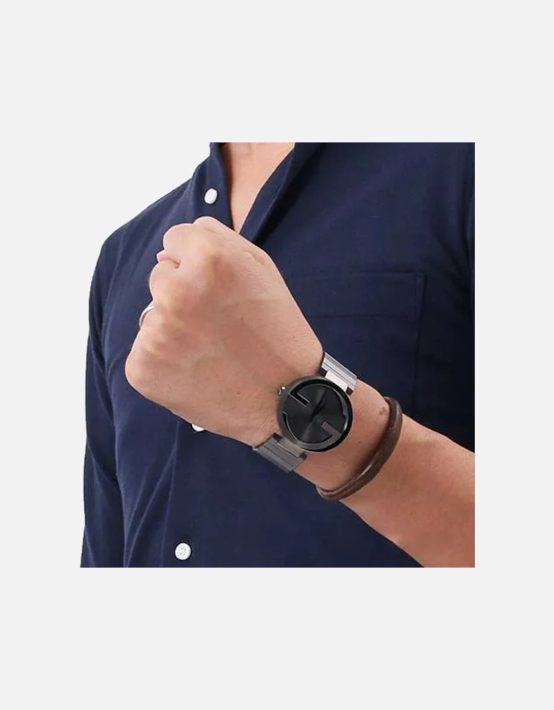 YA133210 Interlocking Grey Dial Men's Watch