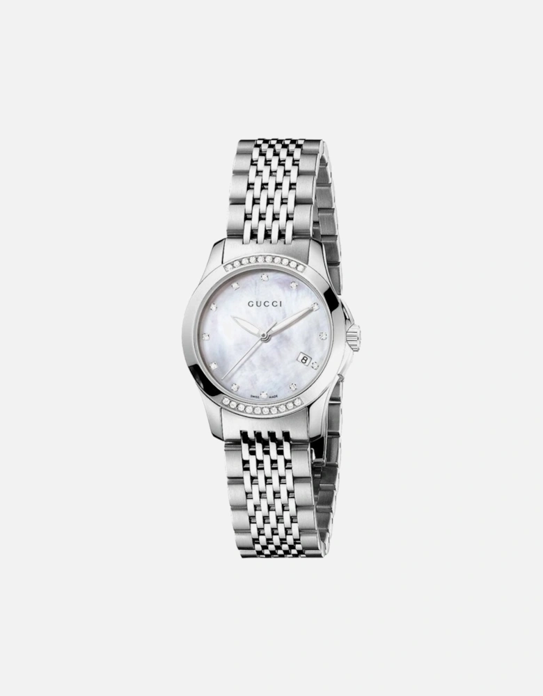 YA126510 G-Timeless Mother of Pearl Ladies Watch