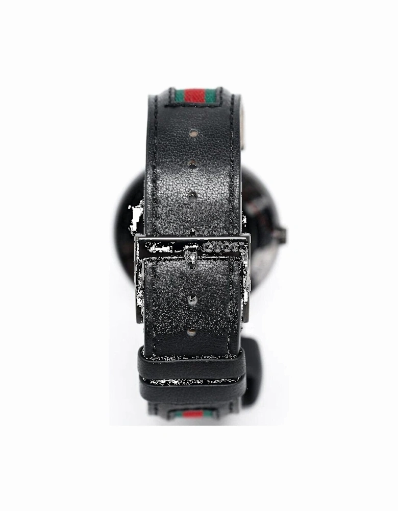 YA133206 Interlocking 42mm Red and Green Pattern Strap Unisex Watch