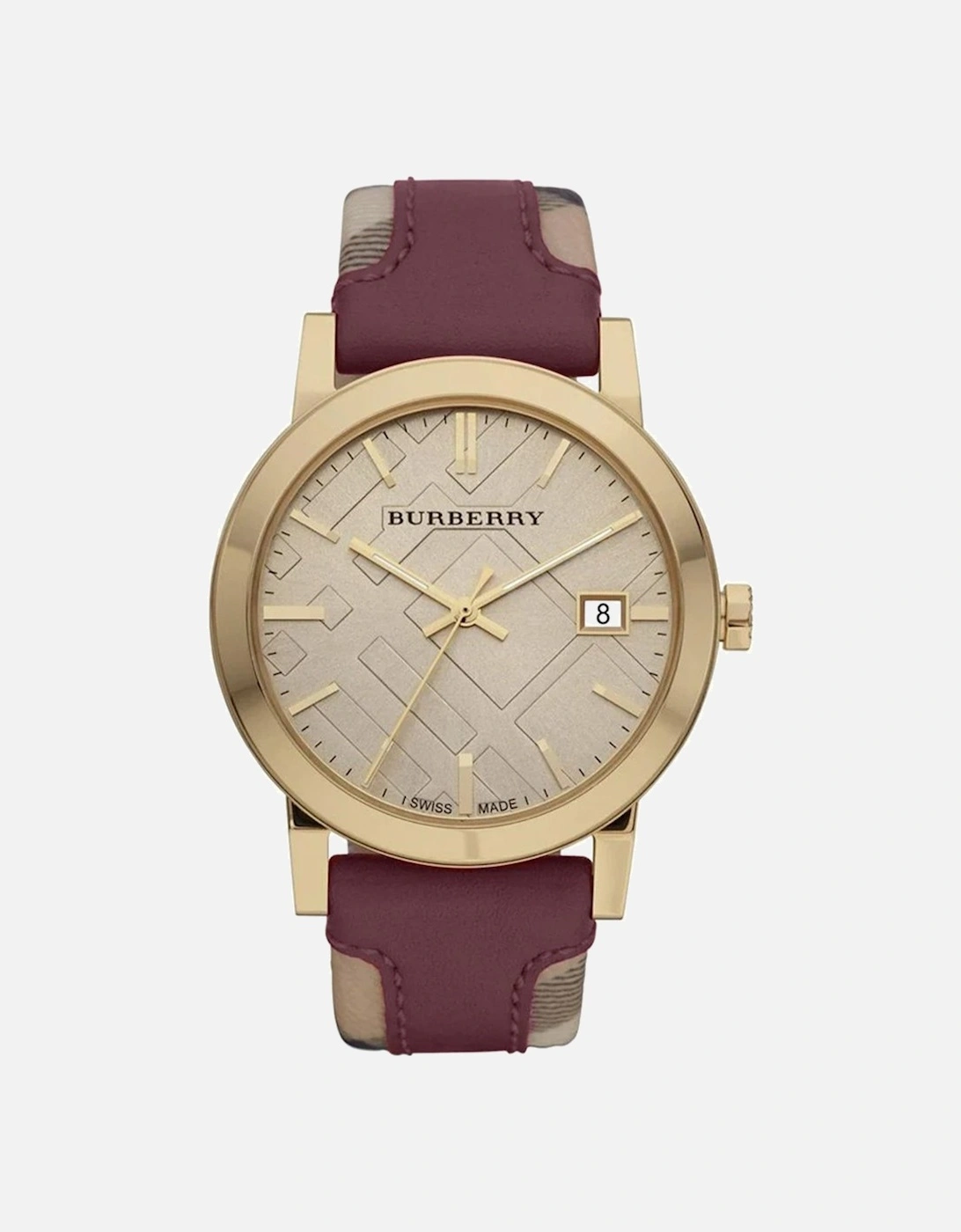 Women's Burberry BU9017 Ladies Watch The City Check Gold case ladies watch - Multi