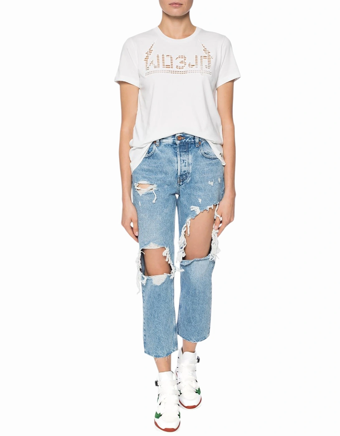 T SILY W Womens T-Shirt Crew Neck Short Sleeve