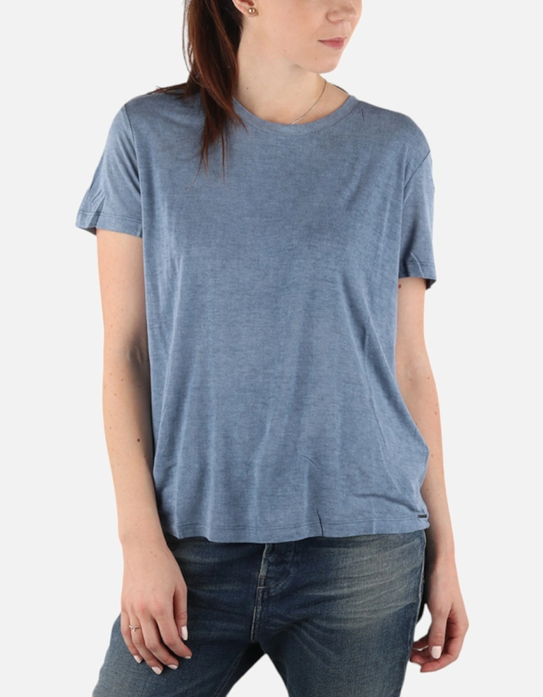 T MORIPLAQUE Womens T-Shirt Crew Neck