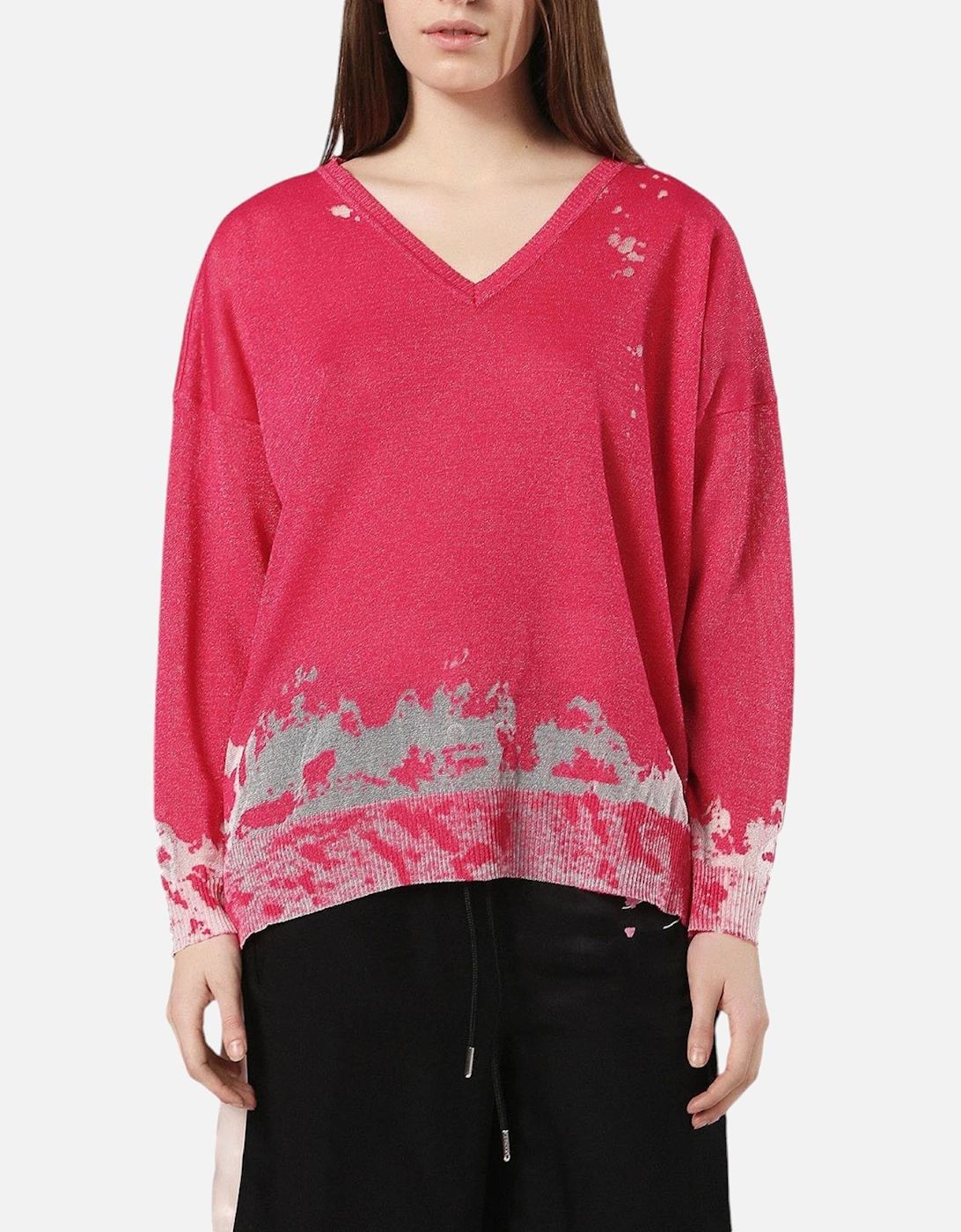 M SPORT Womens Dress V Neck Long Sleeve, 7 of 6
