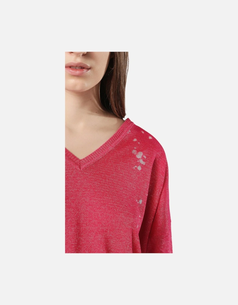M SPORT Womens Dress V Neck Long Sleeve