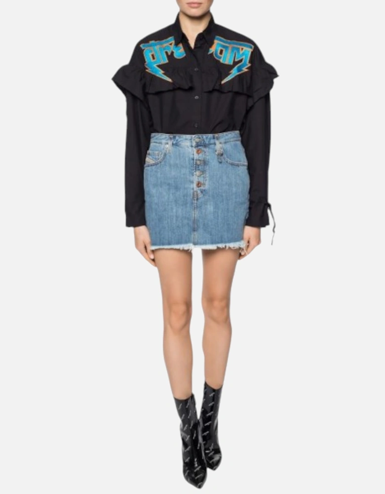 C BUL 0BAST Womens Oversize Shirt