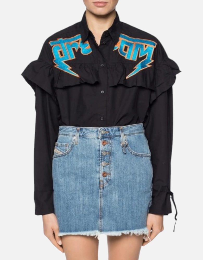 C BUL 0BAST Womens Oversize Shirt