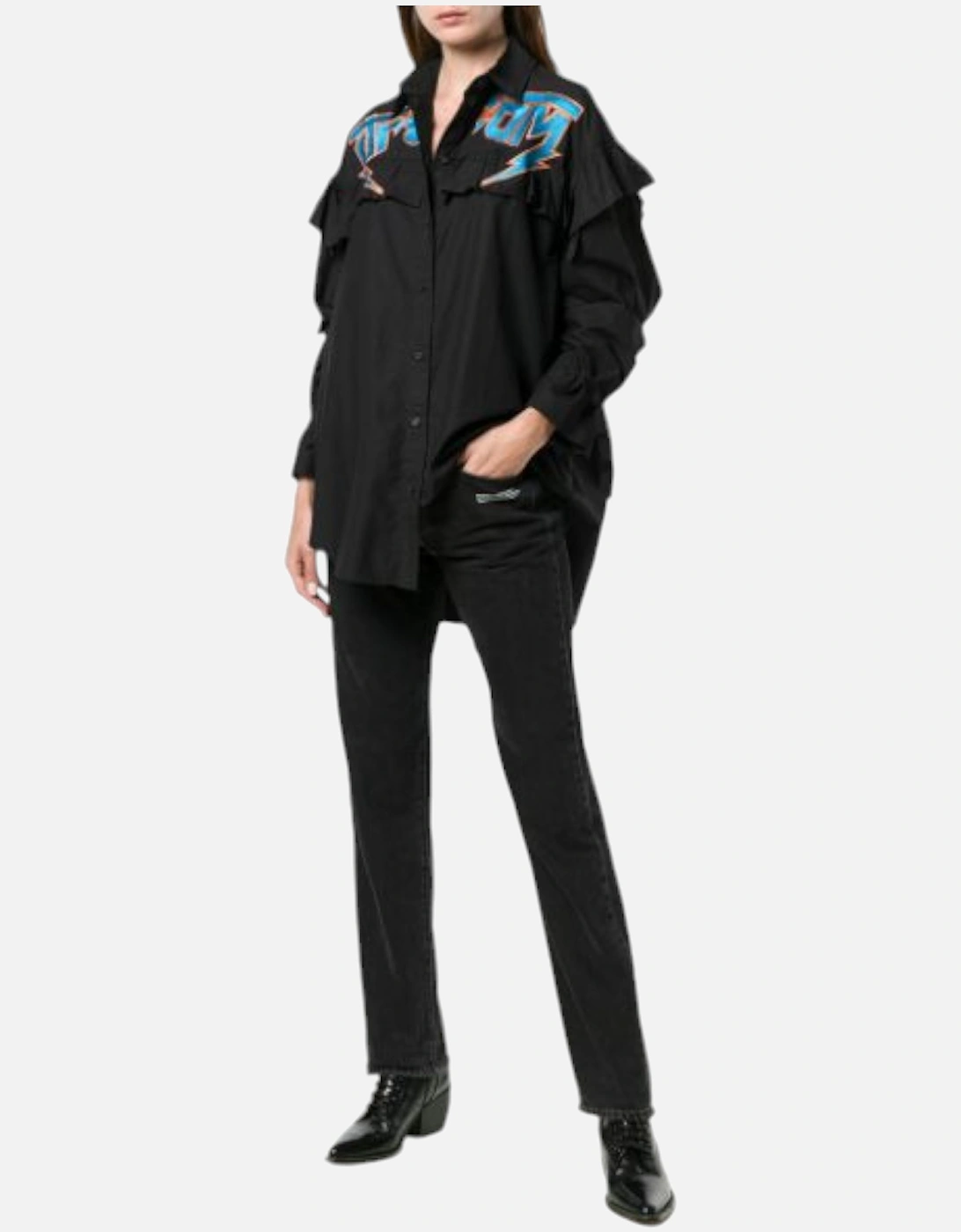C BUL 0BAST Womens Oversize Shirt