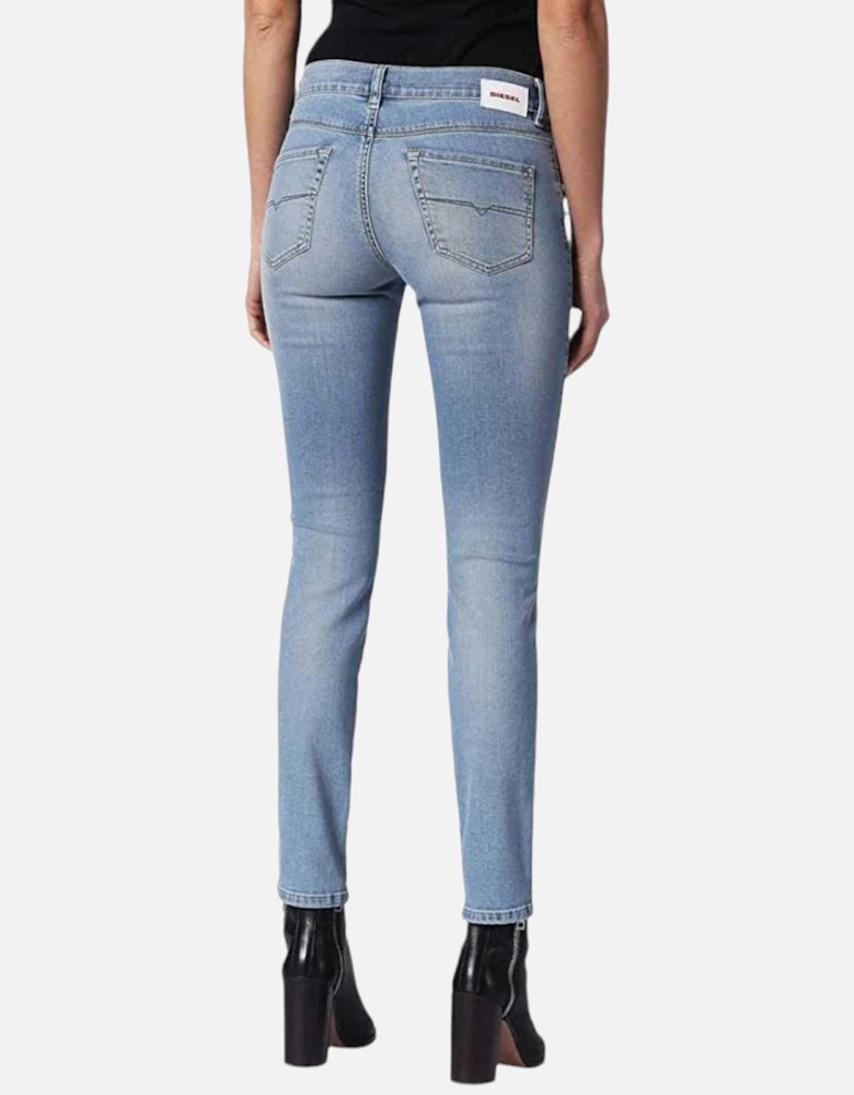 SANDY 084RH Womens Denim Jeans Faded Regular