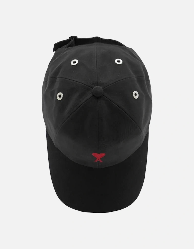 Red ADC Logo Embroidered Cap in Black