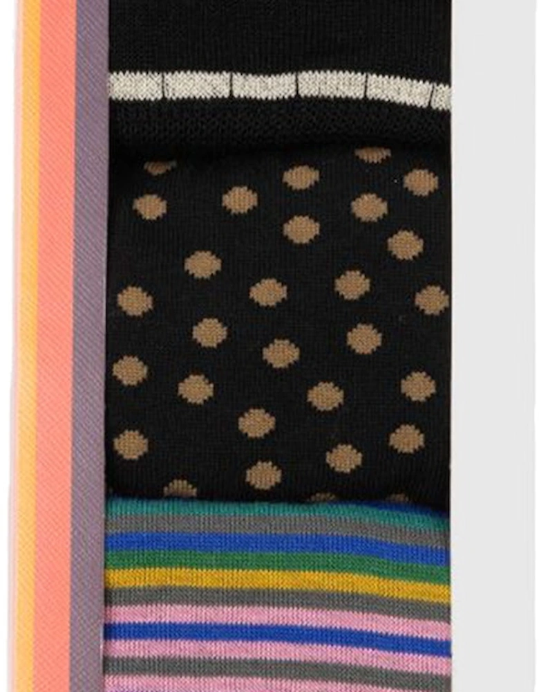 3-Pack Mixed Pattern Socks Gift Set, Multi