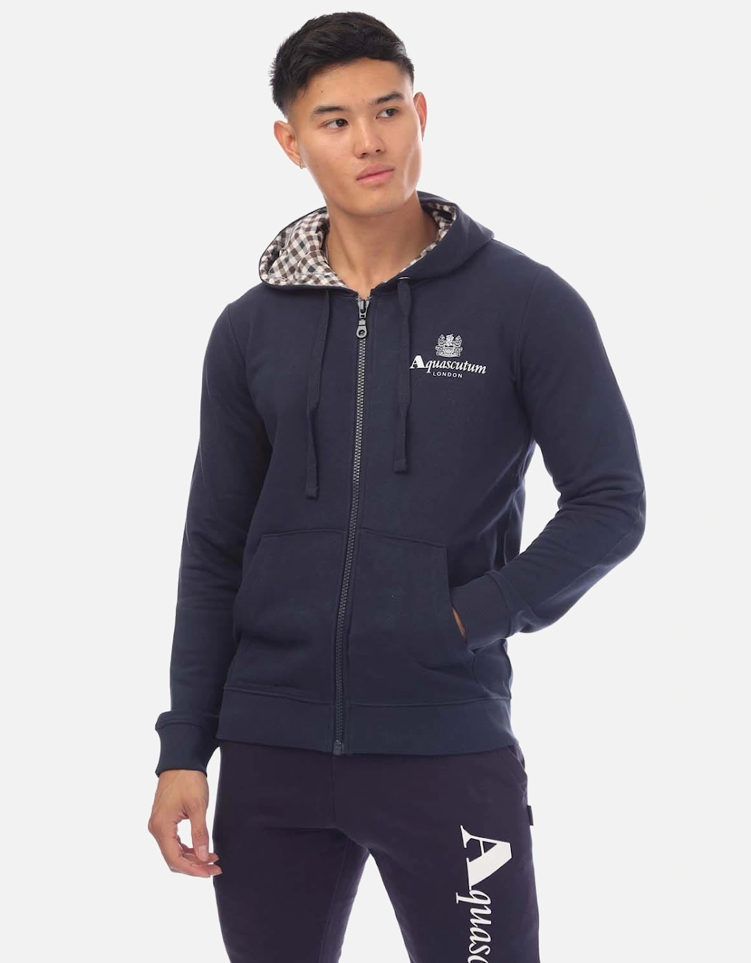 Mens Hooded Zip Sweatshirt, 5 of 4