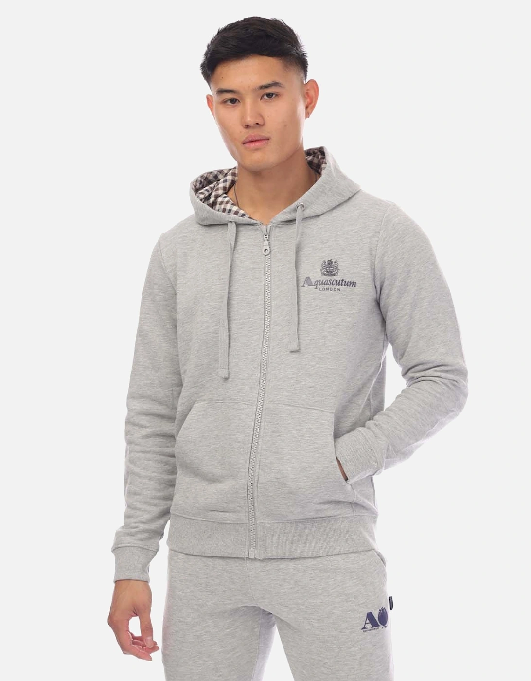 Mens Hooded Zip Sweatshirt, 5 of 4