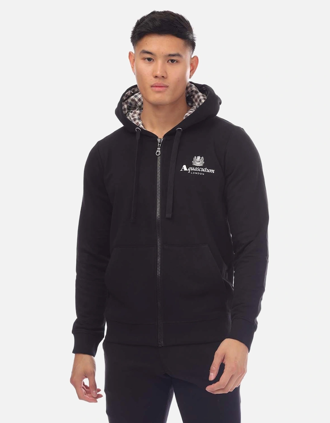 Mens Hooded Zip Sweatshirt, 5 of 4