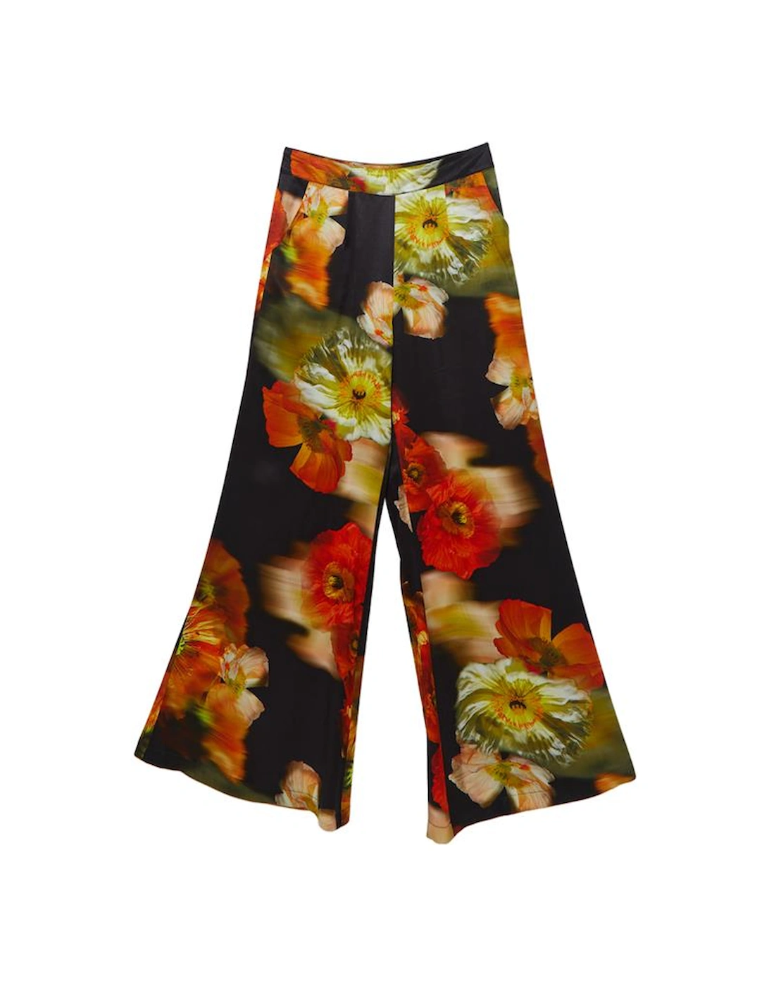 Floral Satin Woven Trouser