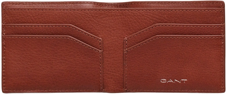 Leather Bifold Wallet, Sugar Almond