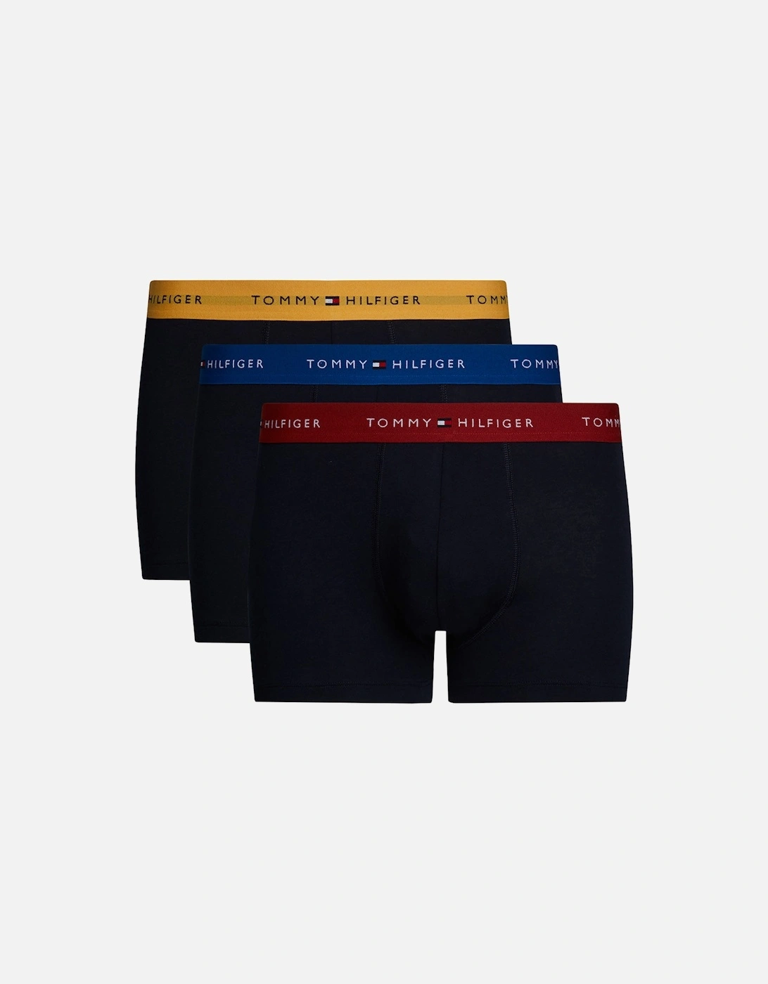 3-Pack Signature Cotton Boxer Trunks, Navy/Yellow/Blue/Brown, 8 of 7