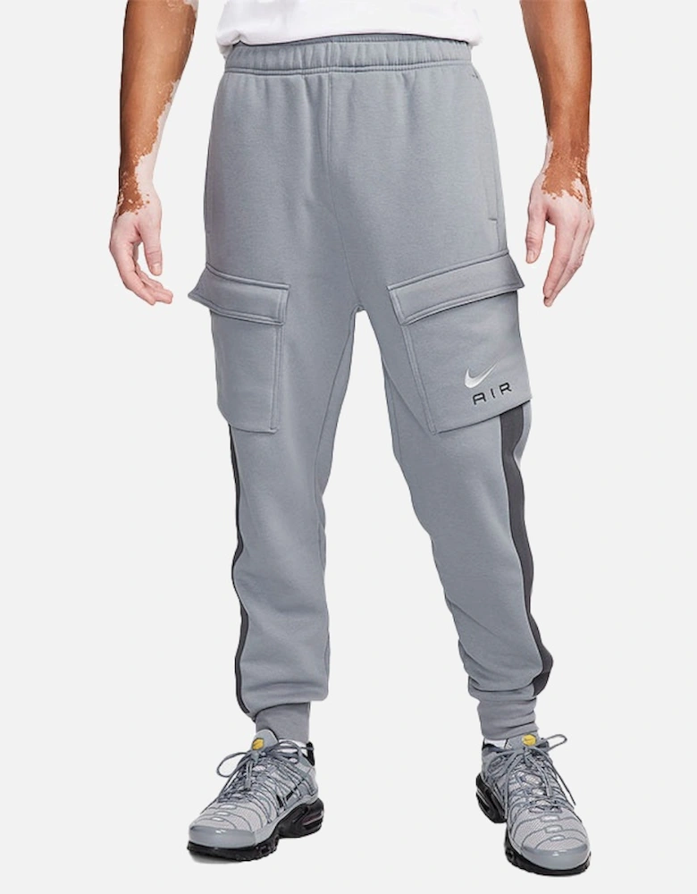 Air FV0167 Mens Fleece Tracksuit Cargo Joggers Drawcord Pullover Hoodie