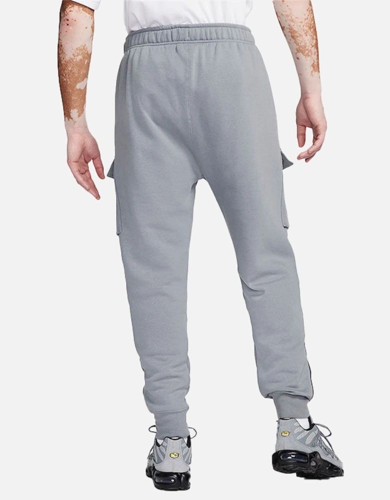 Air FN7693 Mens Joggers Flap Cargo Pockets Drawcord Fleece Jogging Bottoms