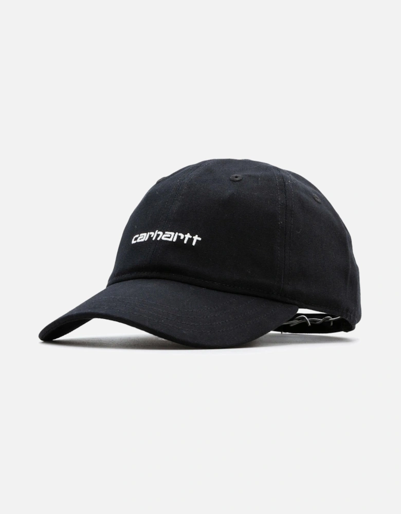 Canvas Script Cap - Black/White