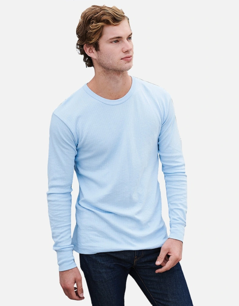 Mens Long Sleeve Polycotton Thermal Vest Top