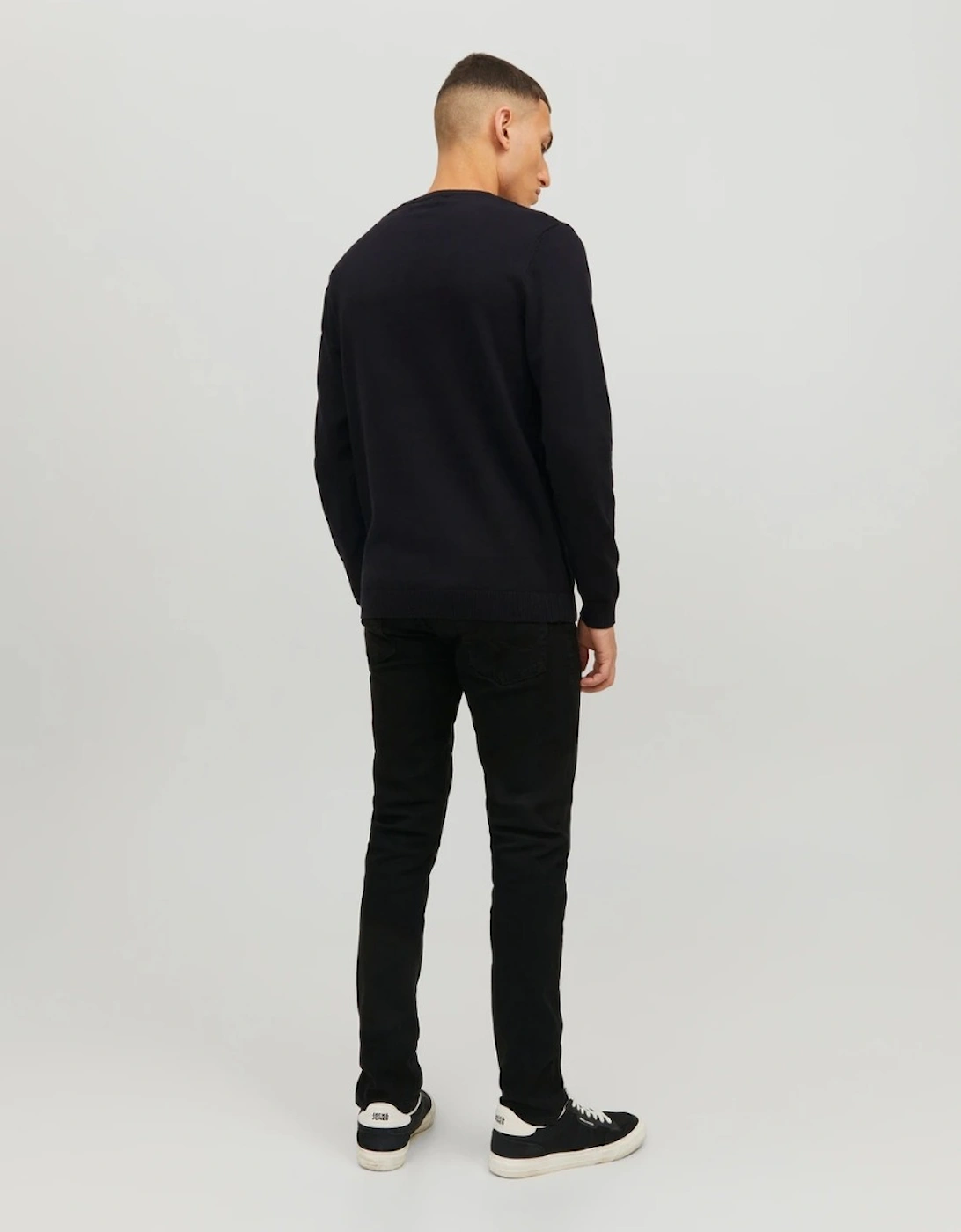 Essentials Basic Knit Crew Black