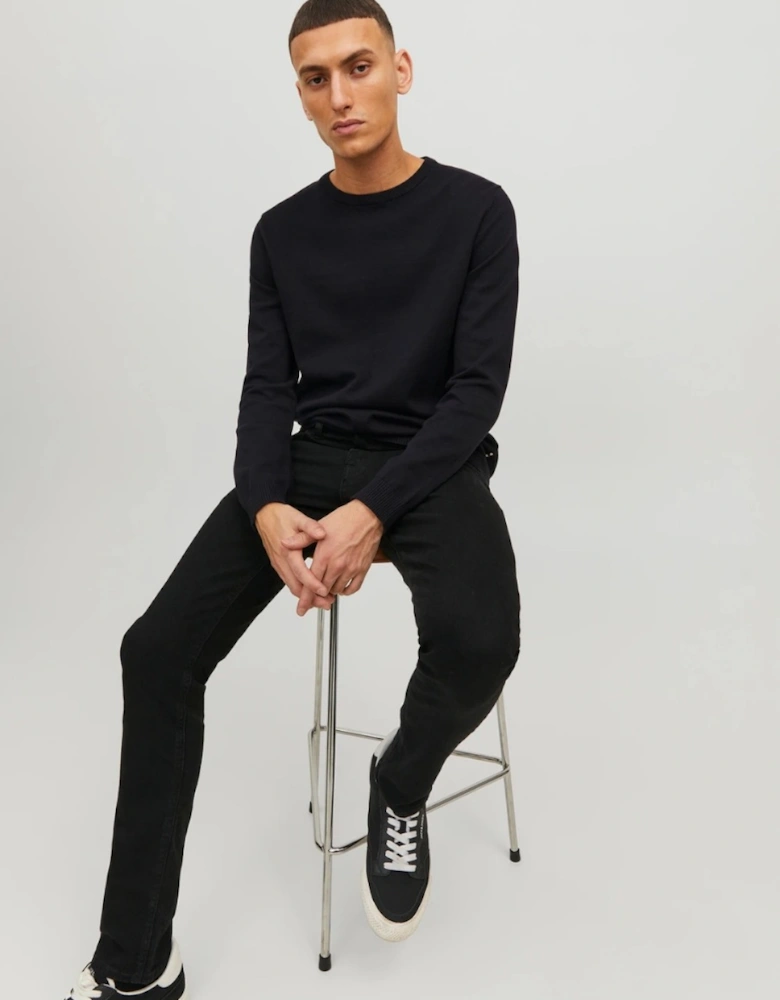 Essentials Basic Knit Crew Black