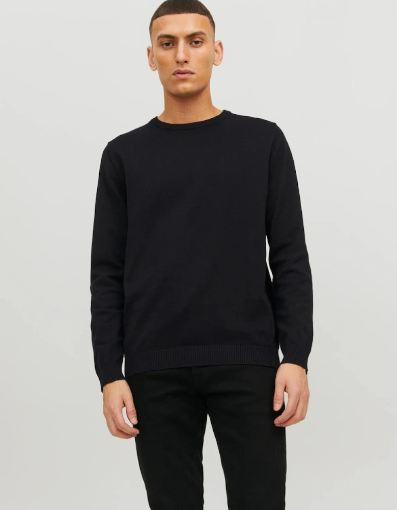 Essentials Basic Knit Crew Black