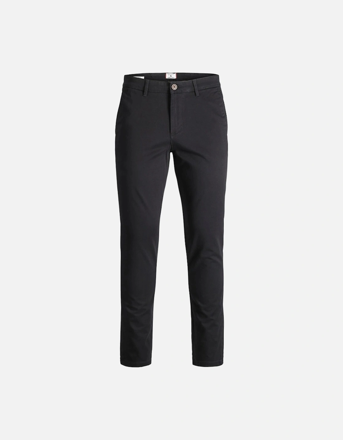 Slim Fit Chino Trousers Black