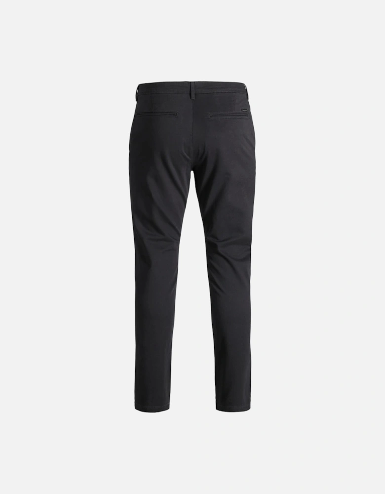 Slim Fit Chino Trousers Black