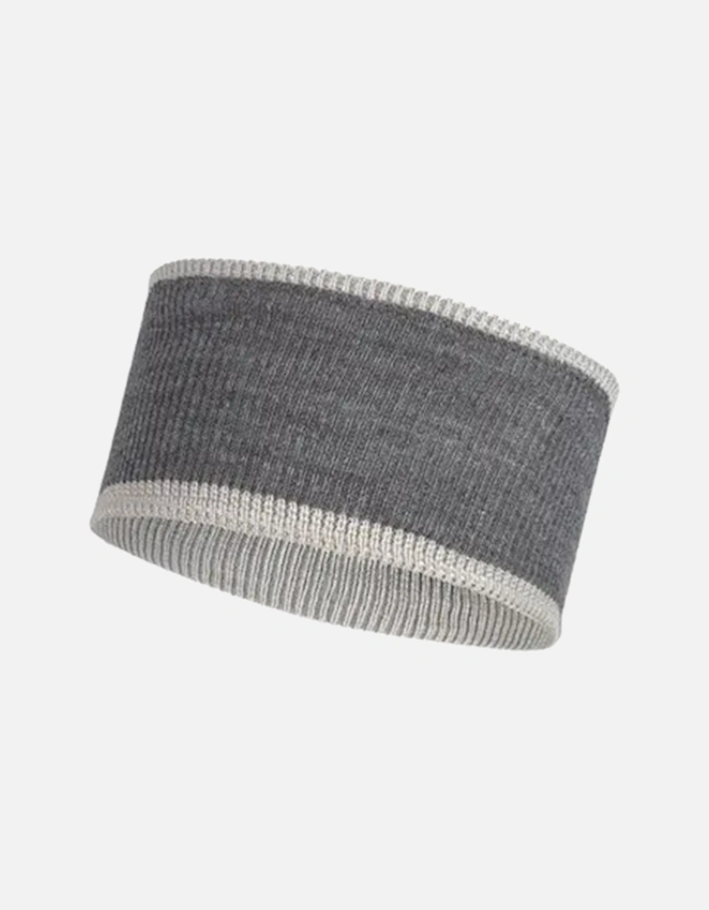 Buff Crossknit Headband Light Grey