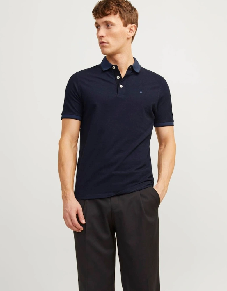 Essentials Paulos Short Sleeve Polo Dark Navy