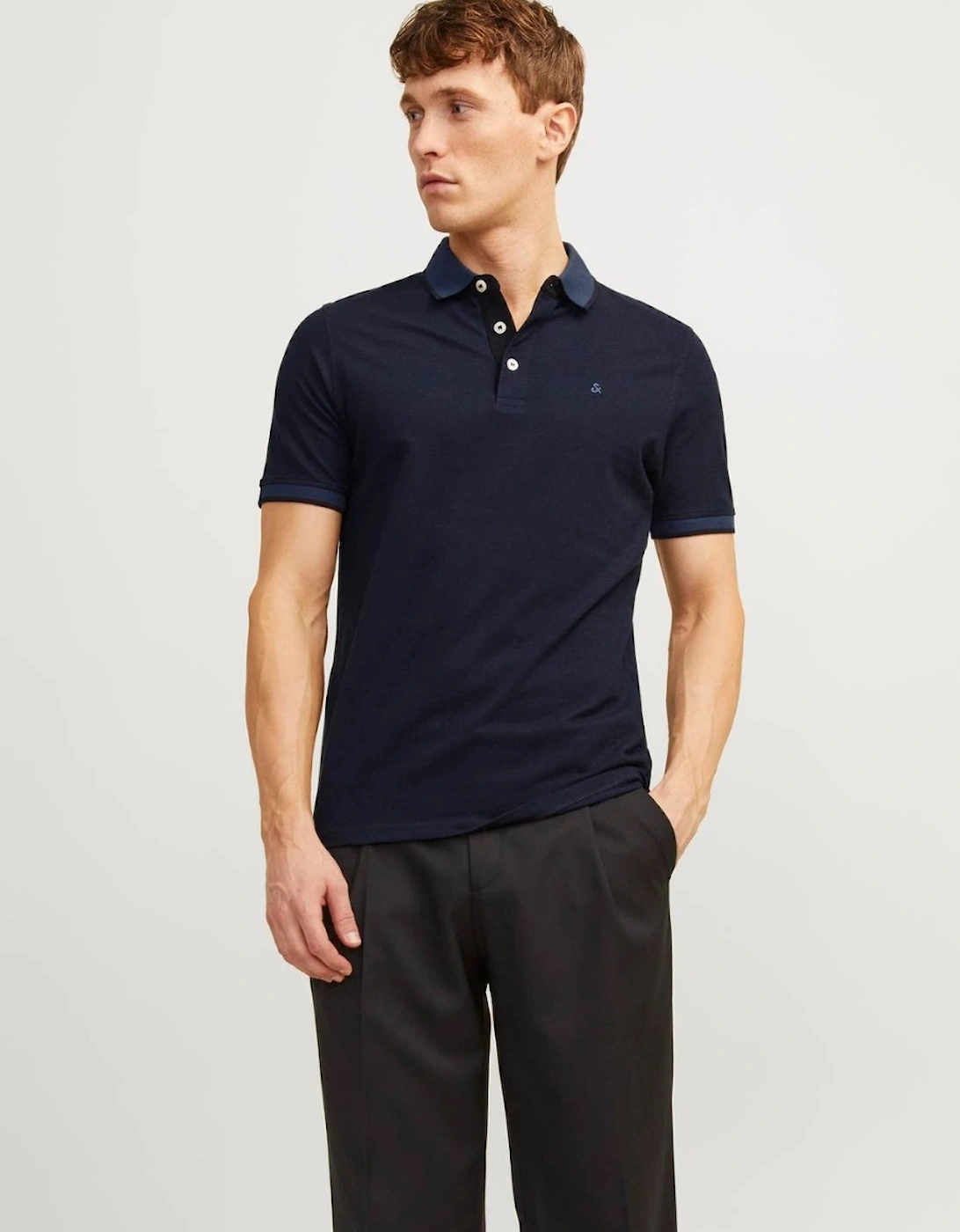 Essentials Paulos Short Sleeve Polo Dark Navy, 8 of 7