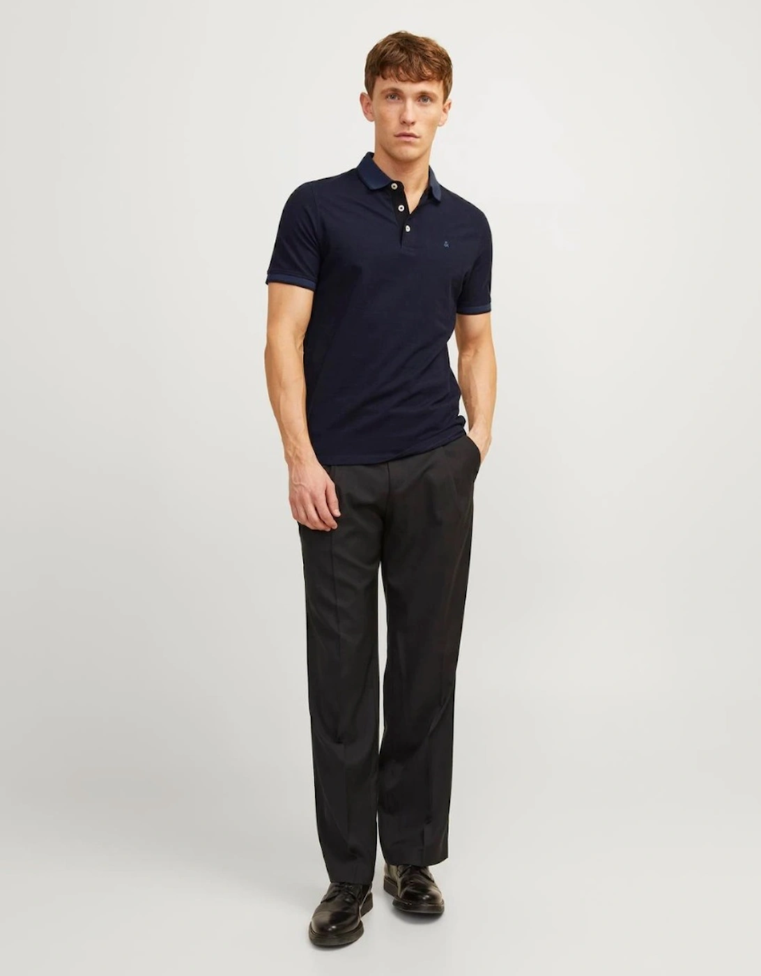 Essentials Paulos Short Sleeve Polo Dark Navy