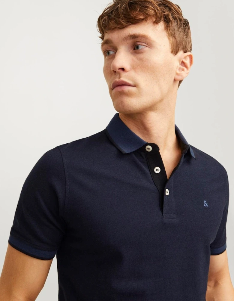 Essentials Paulos Short Sleeve Polo Dark Navy