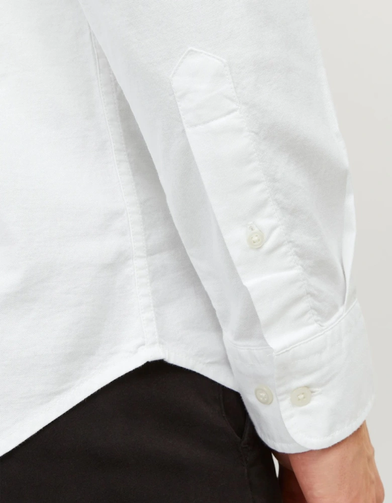 Premium Brook Oxford Long Sleeve Shirt White