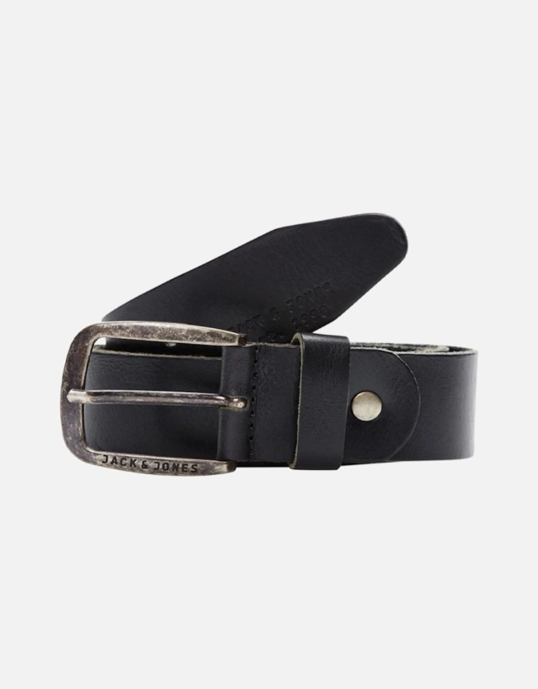 Jacpaul Leather Belt Black