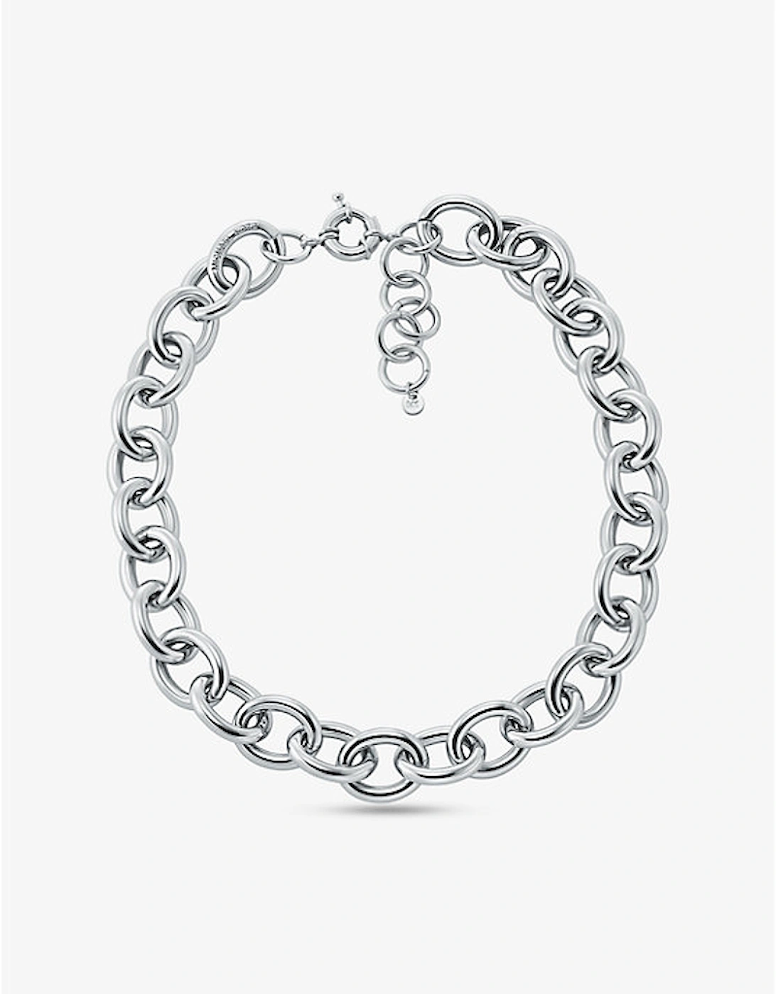 Large Precious Metal-Plated Brass Chain Link Necklace, 2 of 1