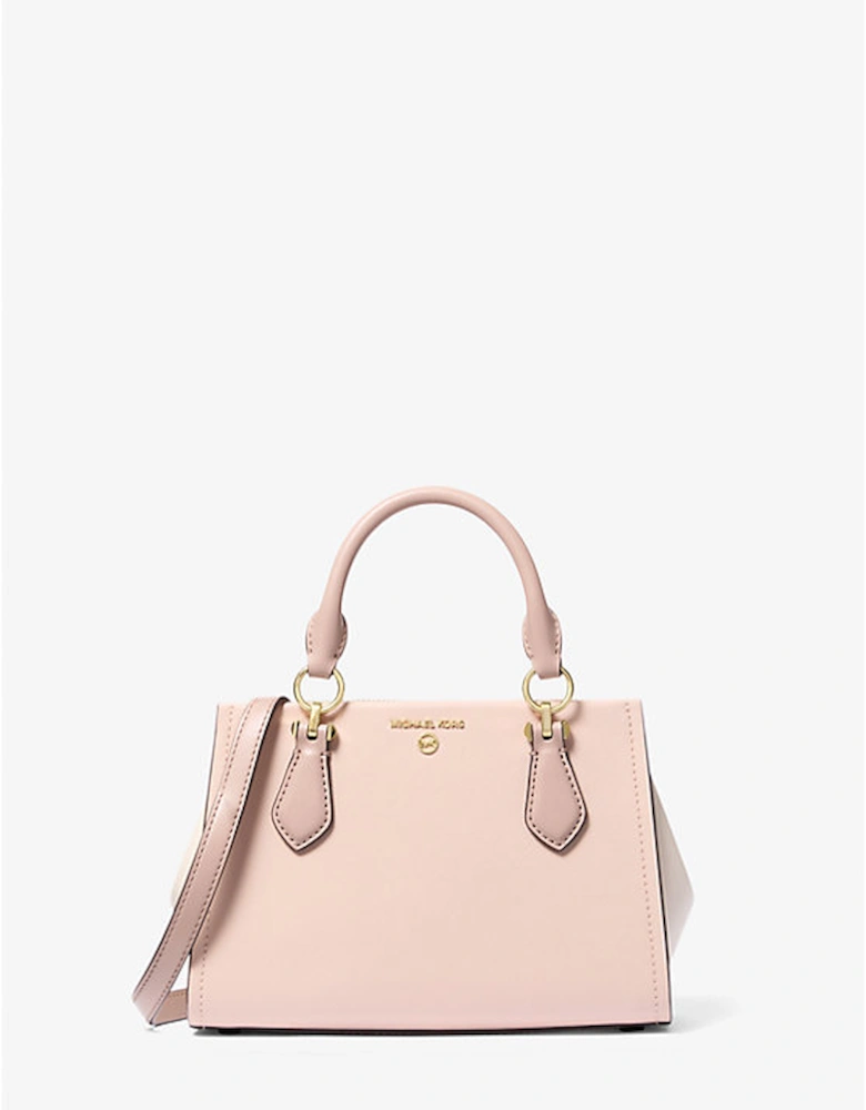 Marilyn Small Color-Block Saffiano Leather Crossbody Bag