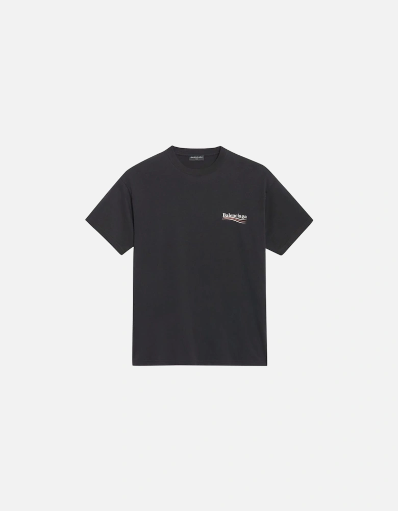 Political Campaign T-Shirt Black
