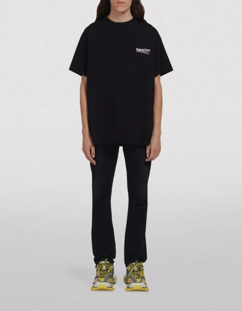 Political Campaign T-Shirt Black
