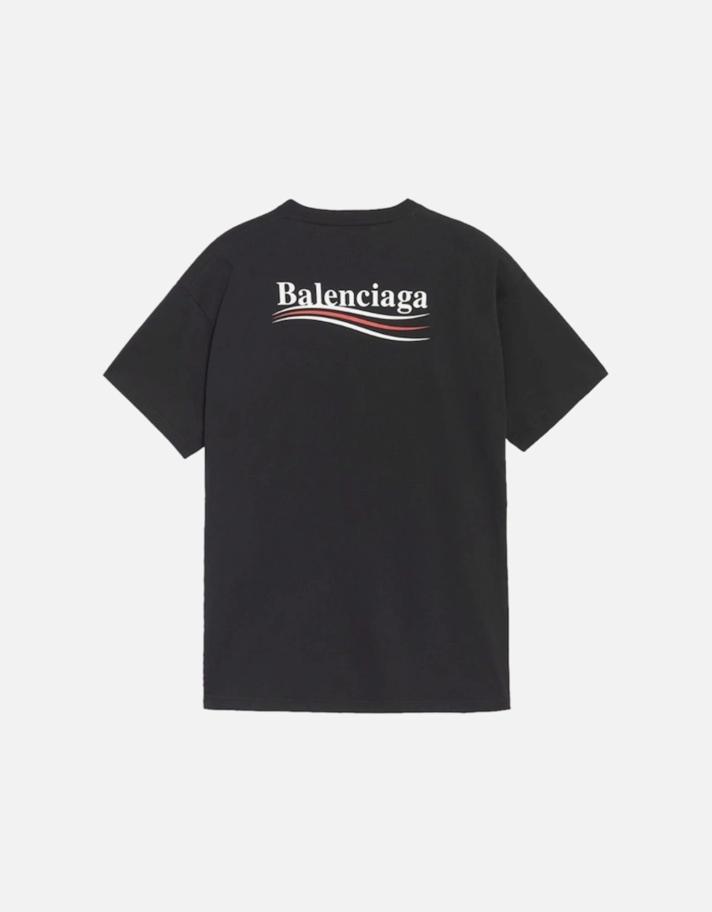 Political Campaign T-Shirt Black