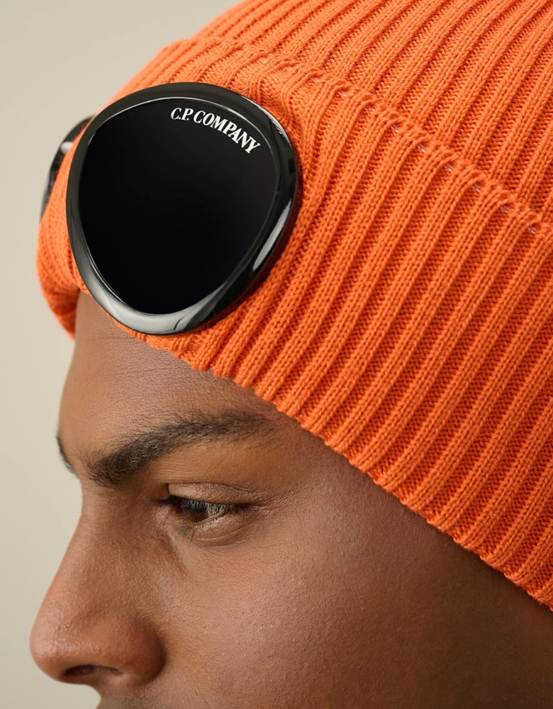 C.P Company Goggle Beanie Gold Flame Orange